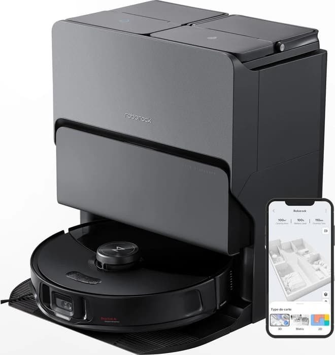 Roborock S8 MaxV Ultra Saug-/Wischroboter schwarz inkl. Absaug-/Reinigungsstation